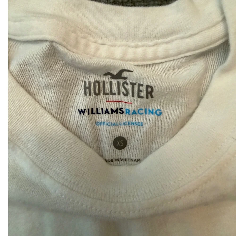 Hollister Williams Racing FW11 Motor Racing Team Graphic Tee White Kids XS
